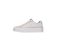 Calvin Klein Vulc Flatf Laceup NY-su Hw0hw03086, Parte Superior Baja Mujer, White (Bright White/Black), 37 EU