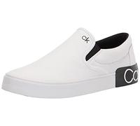 Calvin Klein Zapatillas Ryor para Hombre, White Canvas 115, 45 EU