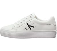 Calvin Klein Jeans Mujer Vulcanizes Sneaker Vulc Flatform Laceup Low LTH con Plataforma, Blanco (Bright White), 36