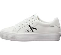 Calvin Klein Zapatillas Sneaker vulcanizadas Mujer Vulc Flatform Laceup Low LTH con Plataforma, Blanco (Bright White), 37