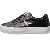 Calvin Klein Zapatillas Sneaker vulcanizadas Mujer Vulc Flatform Laceup Low LTH con Plataforma, Negro (Black), 39