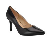 Calvin Klein Zapatos de tacón Gayle para Mujer, Piel Negro 001, 7.5 Wide