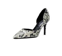 Calvin Klein Zapatos de tacón Gloria para Mujer, Negro/Blanco Snake 005, 35.5 EU
