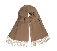 CALVIN & OLIVIA Bufanda de tacto de cachemira, suave, de invierno, degradado, nova, búfalo, tartán, tweed, pata de gallo, a cuadros, regalo elegante para hombres y mujeres, Caqui, Big