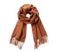 CALVIN & OLIVIA Bufanda de tacto de cachemira, suave, de invierno, degradado, nova, búfalo, tartán, tweed, pata de gallo, a cuadros, regalo elegante para hombres y mujeres, Caramelo, Big