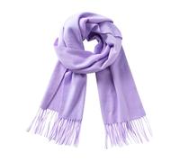 CALVIN & OLIVIA Bufanda de tacto de cachemira, suave, para invierno, degradado, nova, búfalo, tartán, tweed, pata de gallo, regalo chic para hombres y mujeres, bebé, lavanda, Lavanda bebé, Big