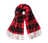 Calvin Olivia - Bufanda gruesa para mujer, para otoño e invierno, bufanda clásica a cuadros, abrigo de lujo, cálida, suave, de gran tamaño, sensación de cachemira, Cuadros grandes negros y blancos