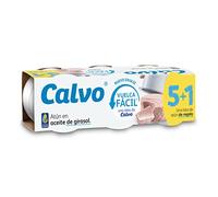 Calvo Atún en Aceite de Girasol, 6 x 52g