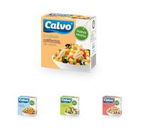 Calvo - Ensaladas variadas 150g - Pack x4 (California, Marinera, Mediterránea y Rusa)