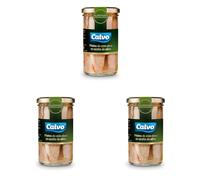 Calvo Filetes de Atún Claro en Aceite de Oliva 250g (Paquete de 3)