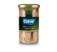 Calvo Filetes de Atún Claro en Aceite de Oliva 250g (Paquete de 6)