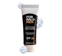 Calvo Head Moisturizer Men - Gel de hidratación matificante del cuero cabelludo SPF30 para uso diario | Fórmula ligera no grasa con capa de protección UV, crema calmante para después del afeitado para