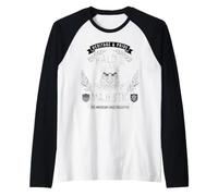 Calvo y majestuoso Orgullo del Patrimonio Americano Camiseta Manga Raglan
