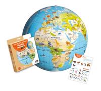 Caly - Globo inflable «Planeta animales» 42 cm - Un globo para niños que quieren entender el mundo de los animales - 033F
