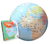 Caly - Globo Political World - 42 cm - Kids Will Learn to Identify The Continents, The Capitals, The Main Cities, The Rivers and Many Islands - 009B