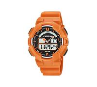 Calypso 8430622713811 - Reloj Analógico para Mujer, Color Negro Naranja