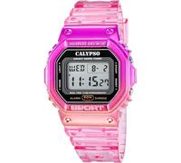 CALYPSO Reloj Unisex K5874/1 Color Splash Caja de Caucho Multi Correa de Caucho Rosa