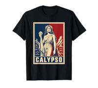 Calypso mitología Griega Diosa del mar odisea Icono Camiseta gráfica económica, Hombre, Negro, L
