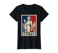 Calypso mitología Griega Diosa del mar odisea Icono Camiseta gráfica económica, Mujer, Negro, XL