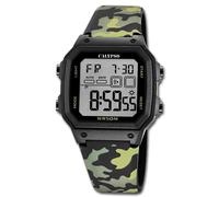 Calypso Reloj de Hombre Plástico Negro Verde Calypso Digital Pulsera UK5812/4