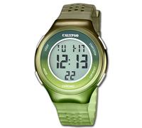 Calypso Reloj de Mujer Caucho Verde Oliva Braun Calypso Digital Pulsera UK5841/4