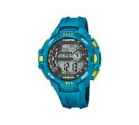 CALYPSO Reloj Digital Hombre de Caucho Azul - Resistente al Agua 5 ATM Fecha y Calendario, Cronógrafo, Doble Horario, Luz, Alarma, 12 y 24 Horas K5836/2 Flash Time