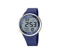 CALYPSO Reloj Digital Hombre de Caucho Azul Reloj Deportivo Hombre - Resistente al Agua 10 ATM Fecha y Calendario, Cronógrafo, Doble Horario, Luz, Alarma, 12 y 24 Horas K5785/3 Color Splash