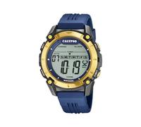 Calypso Reloj digital hombre K5814/2 Flash Time - 10 ATM, cronógrafo, doble horario - Caucho azul