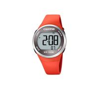 CALYPSO Reloj Hombre K5786/2 Color Splash Caja de Acero Inoxidable 316l Plateado Correa de Caucho Naranja