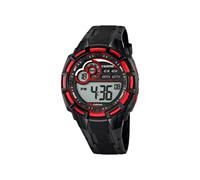 CALYPSO Reloj Digital Hombre de Caucho Negro Reloj Deportivo Hombre - Resistente al Agua 10 ATM Fecha y Calendario, Cronógrafo, Doble Horario, Luz, Alarma, 12 y 24 Horas K5625/4 Flash Time