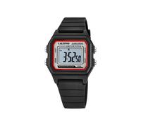CALYPSO Reloj Digital Hombre de Caucho Negro - Resistente al Agua 10 ATM Fecha y Calendario, Cronógrafo, Doble Horario, Luz, Alarma, 12 y 24 Horas K5805/4 Digital Crush