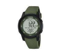 CALYPSO Reloj Modelo K5698/4 de la colección Color Splash, Caja de 45,5 mm Negro con Correa de plástico Verde Oscuro para Caballero