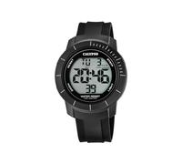 CALYPSO Reloj Digital Hombre K5839/4 Cuarzo - Resistente al Agua 10 ATM Fecha y Calendario, Cronógrafo, Doble Horario, Luz, Alarma, 12 y 24 Horas - Correa de Caucho Negro - Flash Time