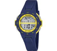 CALYPSO Reloj Digital Infantil Niño Niña de Caucho Azul - Resistente al Agua 10 ATM Fecha y Calendario, Cronógrafo, Doble Horario, Luz, Alarma, 12 y 24 Horas K5850/5 - Junior Collection