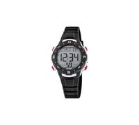 CALYPSO Reloj Digital Infantil Niño y Niña de Caucho Negro