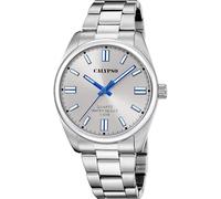 CALYPSO Reloj Hombre Analógico de Acero Inoxidable 316l Plateado - Movimiento de Cuarzo - Cristal Mineral de Alta Resistencia - Resistente al Agua 5 ATM K5862/2 Basic