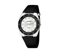 CALYPSO Reloj Hombre Analógico de Caucho Negro - Movimiento de Cuarzo - Resistente al Agua 10 ATM - Relojes Hombre K5753/5 Street Style