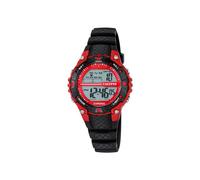 CALYPSO Reloj Modelo K5684/6 de la colección Digital Crush, Caja de 38,00/38,00 mm Rojo con Correa de plástico Negro para niño