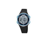 CALYPSO Reloj Modelo K5804/4 de la colección Color Splash, Caja de 39 mm Digital con Correa de plástico Negro para niño