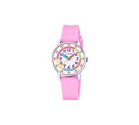 CALYPSO Reloj Infantil K5826/1 Special Prices Caja de Acero Inoxidable 316l Plateado Correa de Caucho Rosa