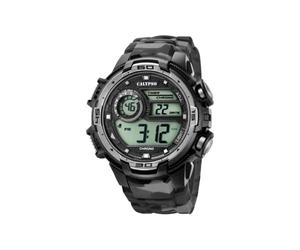 CALYPSO Reloj Modelo K5723/3 de la colección X-TREM, Caja de 51,5 mm Negro con Correa de plástico Gris para Caballero