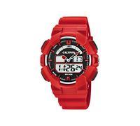 CALYPSO Reloj Modelo K5772/2 de la colección Digital FOR Man, Caja de 44 mm Negro con Correa de Caucho Rojo para cadete