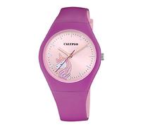 CALYPSO Reloj Modelo K5792/5 de la colección Sweet Time, Caja de 39 mm Lila con Correa de Caucho Lila para señora