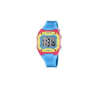 CALYPSO Reloj Modelo K5813/4 de la colección Color Splash, Caja de 39,00/35,00 mm Azul con Correa de Caucho Azul Claro para cadete