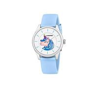 CALYPSO Reloj Mujer Analógico de Caucho Azul - Movimiento de Cuarzo - Relojes Mujer - Cristal de Alta Resistencia - Resistente al Agua 10 ATM - Special Prices K5733/C