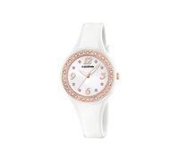 CALYPSO Reloj Mujer K5567/B Trendy Caja de Caucho Multi Correa de Caucho Blanco