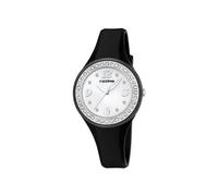 CALYPSO Reloj Mujer Analógico de Caucho Negro - Movimiento de Cuarzo - Relojes Mujer - Cristal de Alta Resistencia - Resistente al Agua 10 ATM K5567/F - Trendy