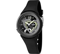 CALYPSO Reloj Mujer Analógico de Caucho Negro - Movimiento de Cuarzo - Relojes Mujer - Cristal de Alta Resistencia - Resistente al Agua 10 ATM K5576/6 - Trendy