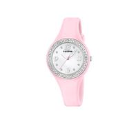 CALYPSO Reloj Mujer Analógico de Caucho Rosa - Movimiento de Cuarzo - Relojes Mujer - Cristal de Alta Resistencia - Resistente al Agua 10 ATM K5567/C - Trendy