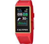 CALYPSO Reloj Mujer K8502/3 Digital Crush Caja de Caucho Beige Correa de Caucho Rosa